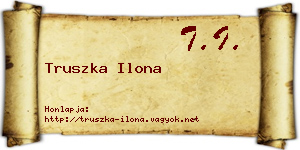 Truszka Ilona névjegykártya